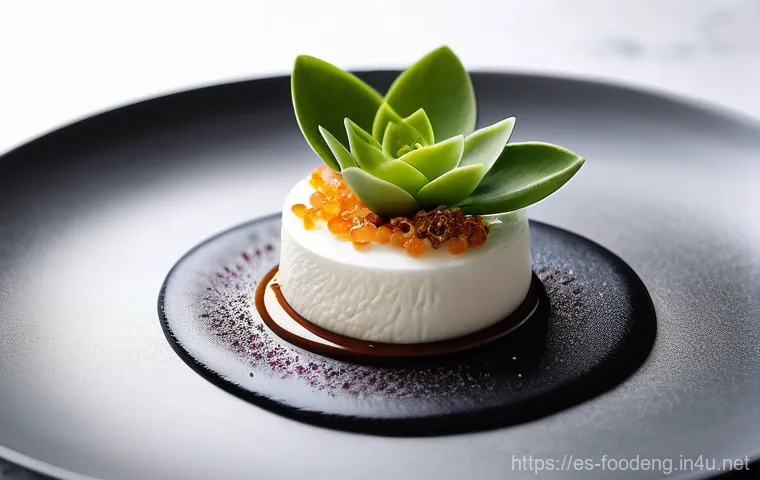 식품 공학에서의 생체모방 기술 - **Prompt for Biomimetic Food Packaging:**
    "A close-up, high-definition photograph of a futuristi...