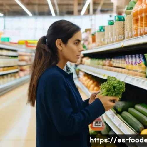 식품 공학에서의 클린라벨 트렌드 - **Prompt:** A focused Spanish woman, in her late 20s to early 30s, dressed in casual, modest clothin...